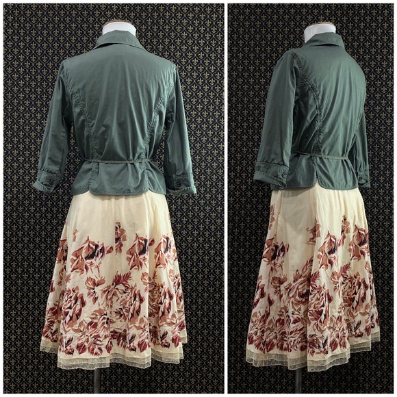 2005 Anthro “Backroads Flowered Skirt” by Odille - Picture 9 of 15
